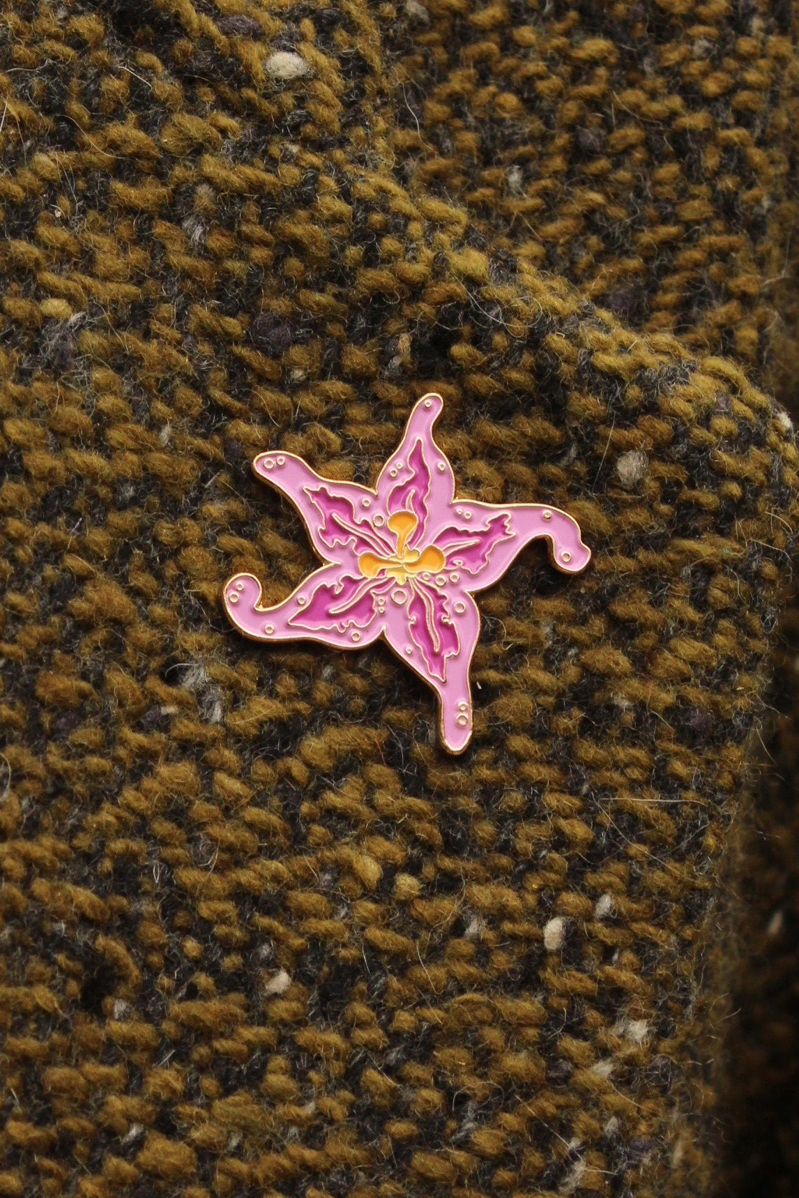 Stargazer Lily Enamel Pin