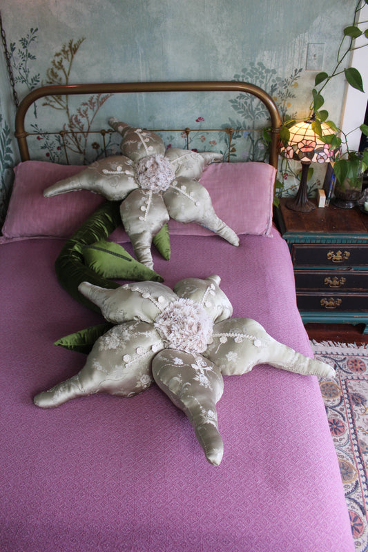 Silverfish Double Flower Pillow