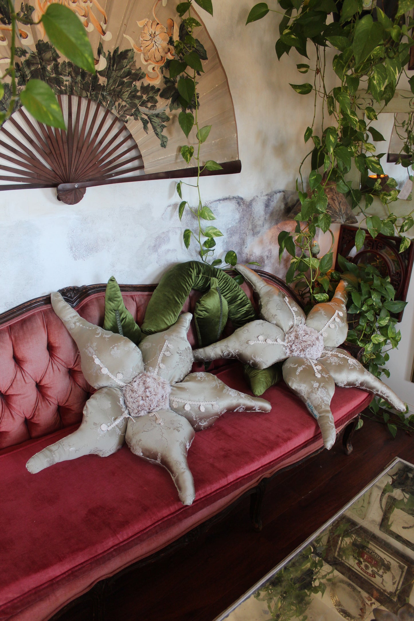 Silverfish Double Flower Pillow